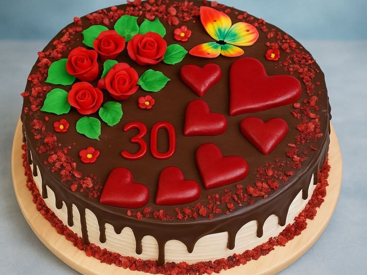 Hotová torta pripravená na odovzdanie